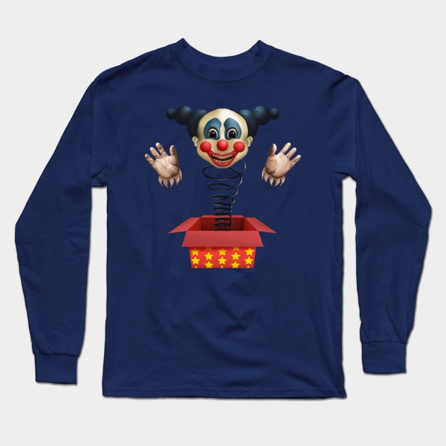 Clown Long Sleeve T-Shirt by lidijaarts